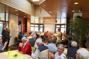 Bezirksvorsteherin Ulrike Zich am Samstag, 23.09.2017 im Haus der Begegnung