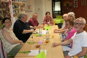 unser VdK-Tisch beim Sommerfest 2018