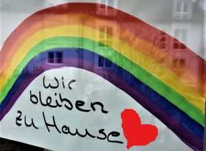 Dieser Regenbogen wurde gemalt von Noah, 10 Jahre