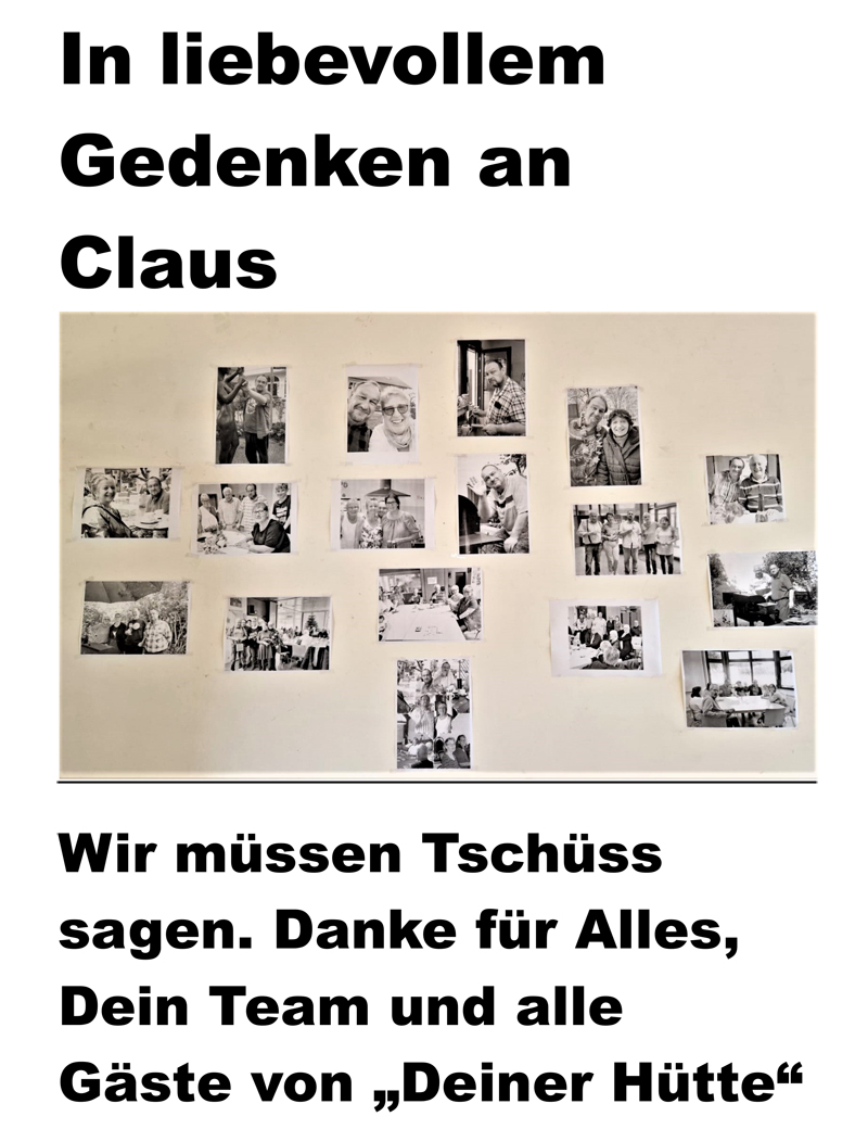 Gedenken an CLaus