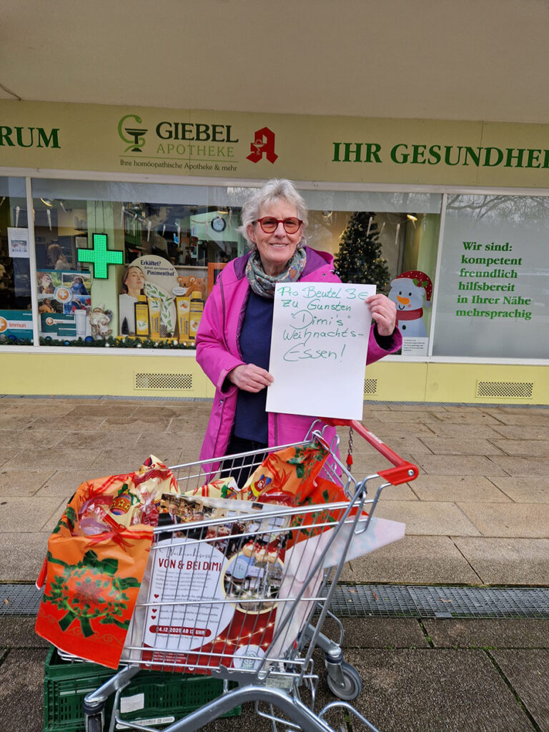 Weihnachtstüten Verkauf zu Gunsten Dimi` s Weihnachtsessen